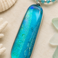 Ocean Glow Dichroic Glass Pendant Necklace