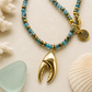 Gold Lobster Claw Coastal Necklace