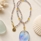Aurora Tide Dichroic Glass Pendant Necklace
