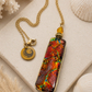 Molten Tide Dichroic Glass Pendant Necklace