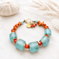 Seafoam & Coral Luxe Bracelet
