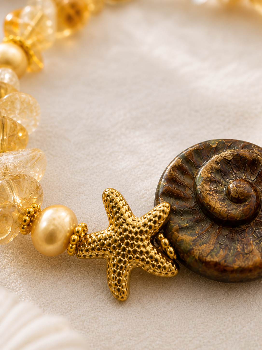 Golden Tide Starfish Bracelet