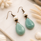 Seafoam Pearl Drop Earrings