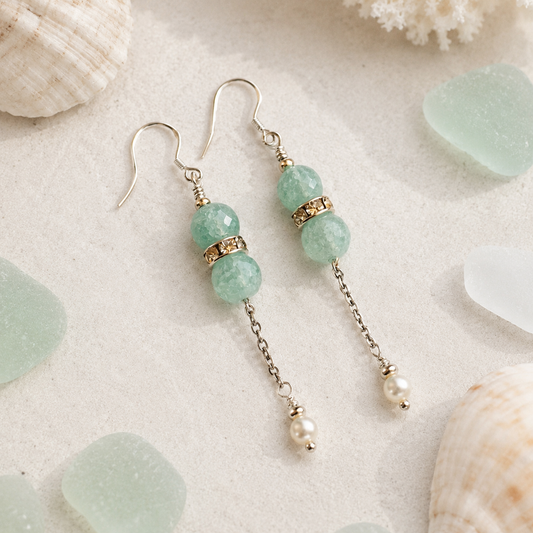 Seafoam Horizon Earrings