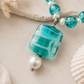 Ocean Tide Lampwork Glass Necklace
