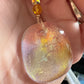 Aurora Tide Dichroic Glass Pendant Necklace