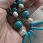 Baroque Pearls and Dyed Howlite